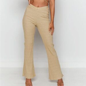 Cute 80s Flare Ribbed Pants